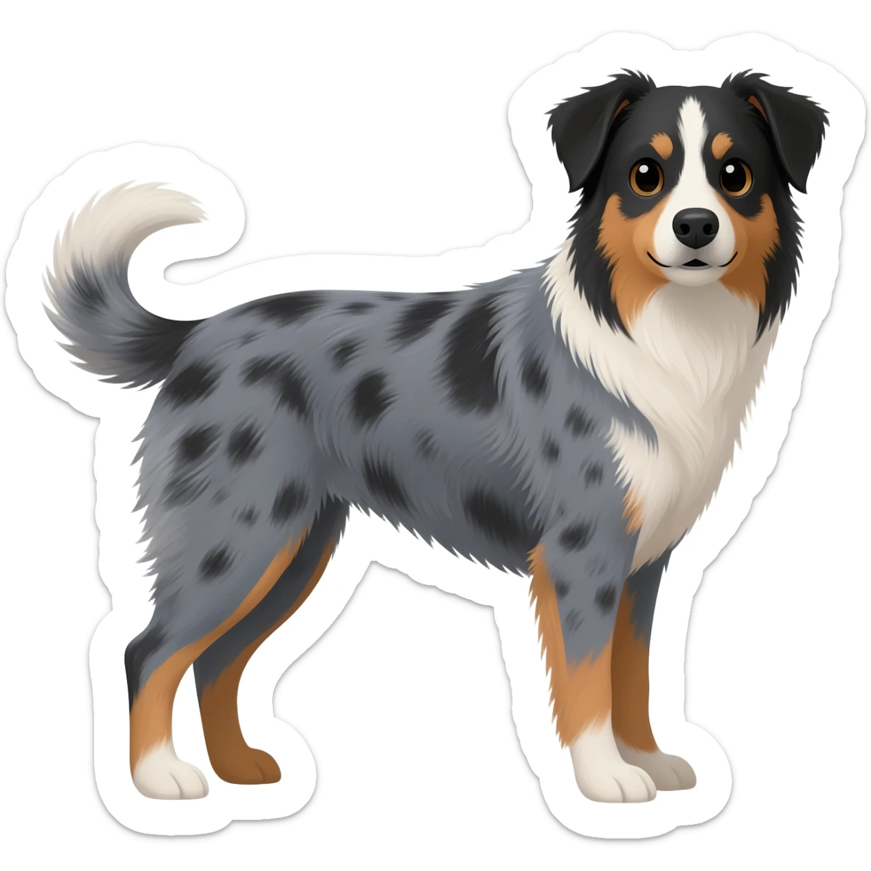 Australian Shepherd/Blue Heeler mix sticker
