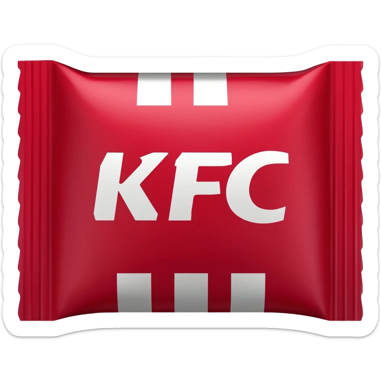 KFC'S coffee packet sticker