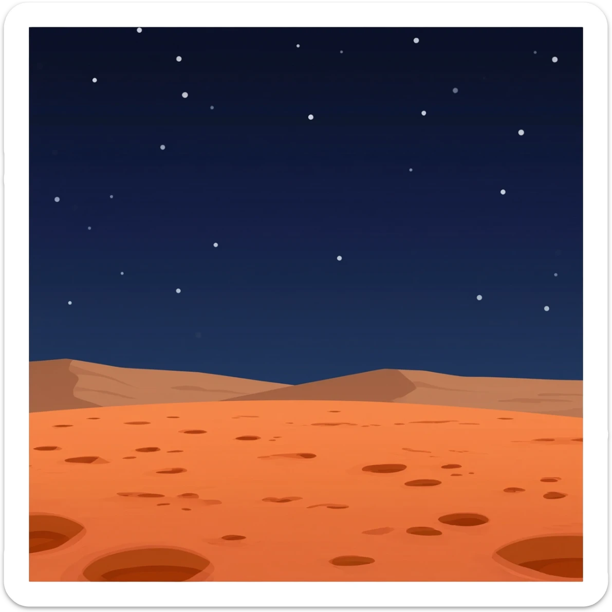 Mars sticker