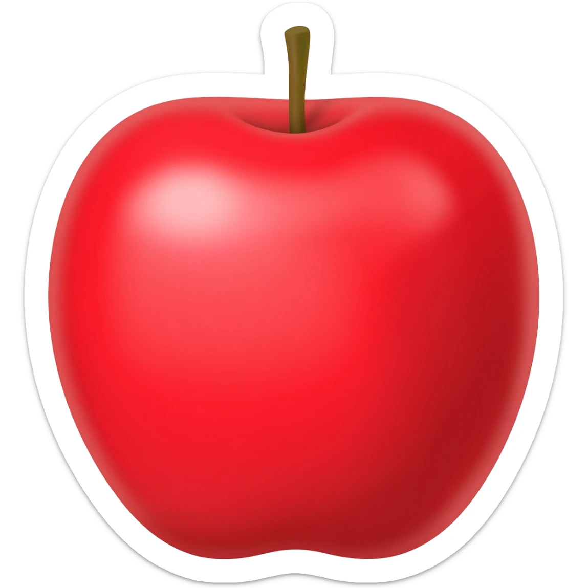 Red colour image sticker