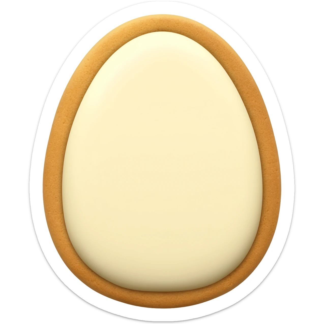 cookie em formato de ovo de pascoa recheado sticker