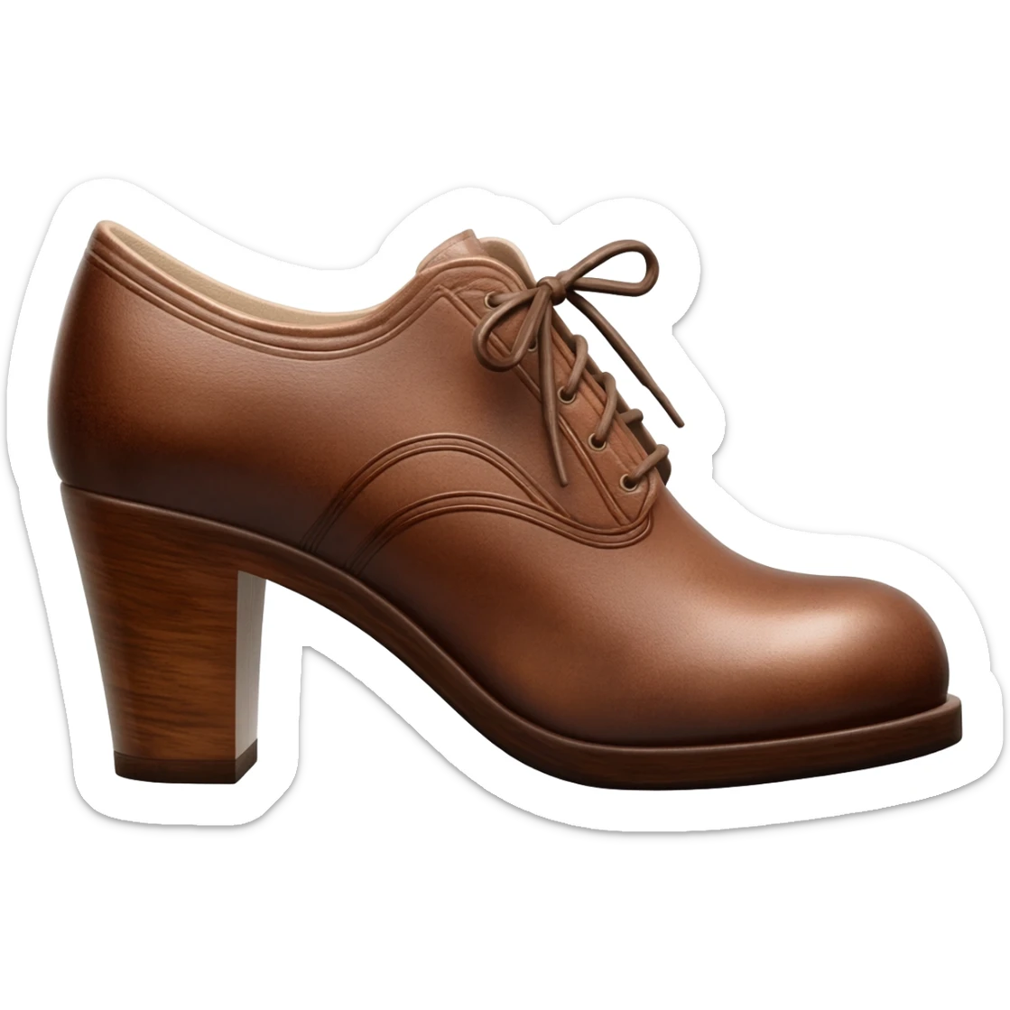 1950s sideways saddle shoe sticker