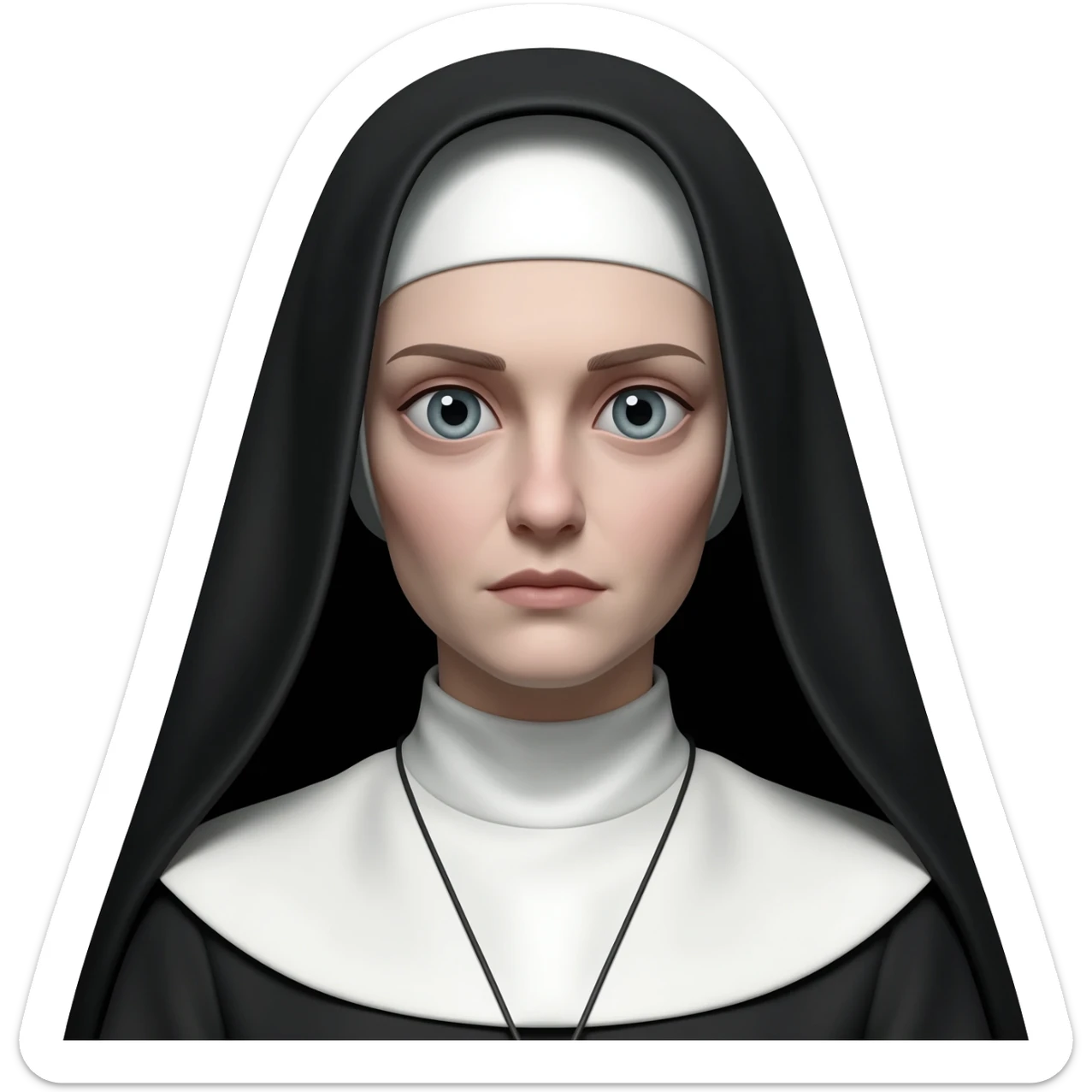 The nun frol the nun movie sticker