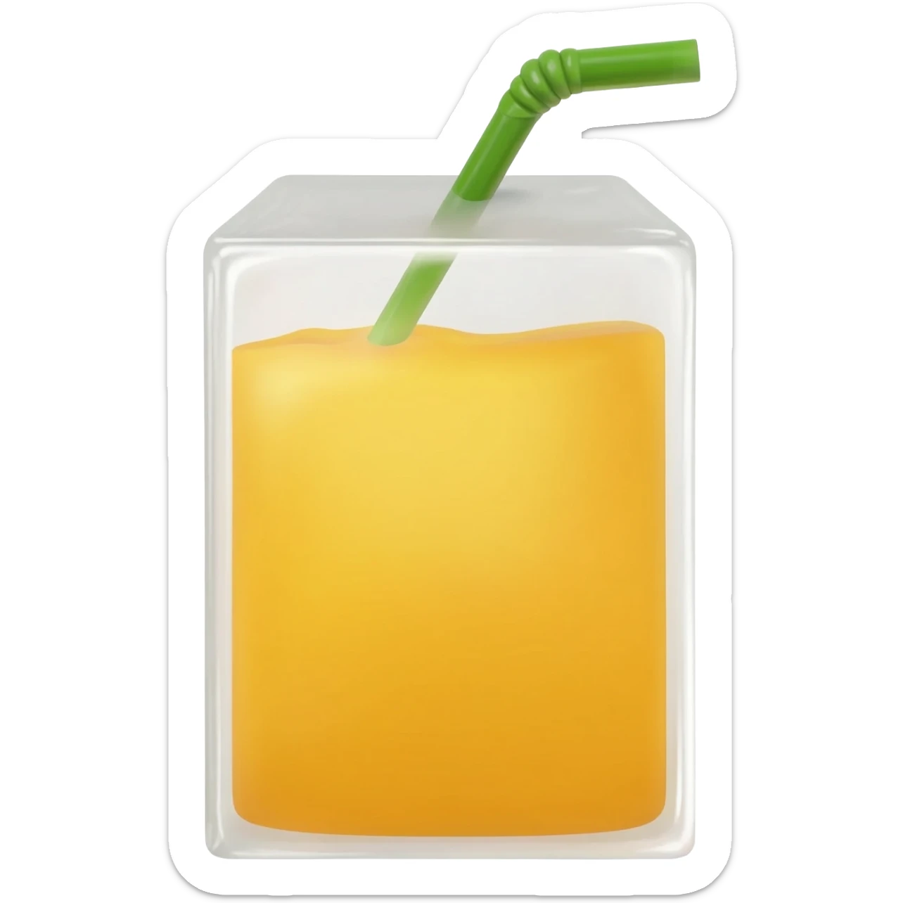 Juice box sticker