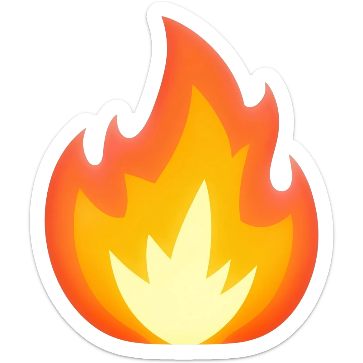 fire lightning sticker