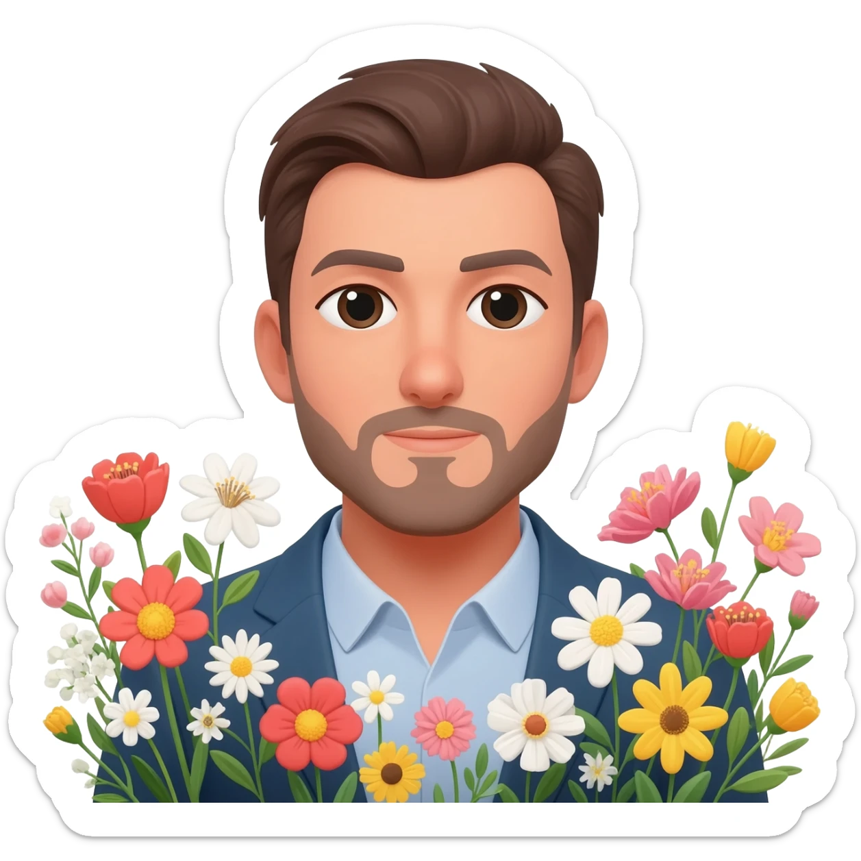 Man in Flowers emoji sticker