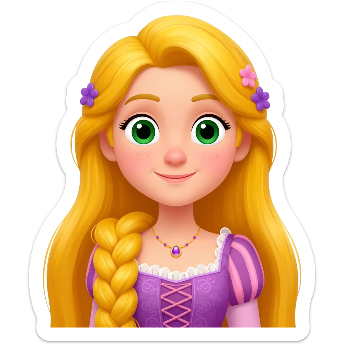 Rapunzel princess sticker