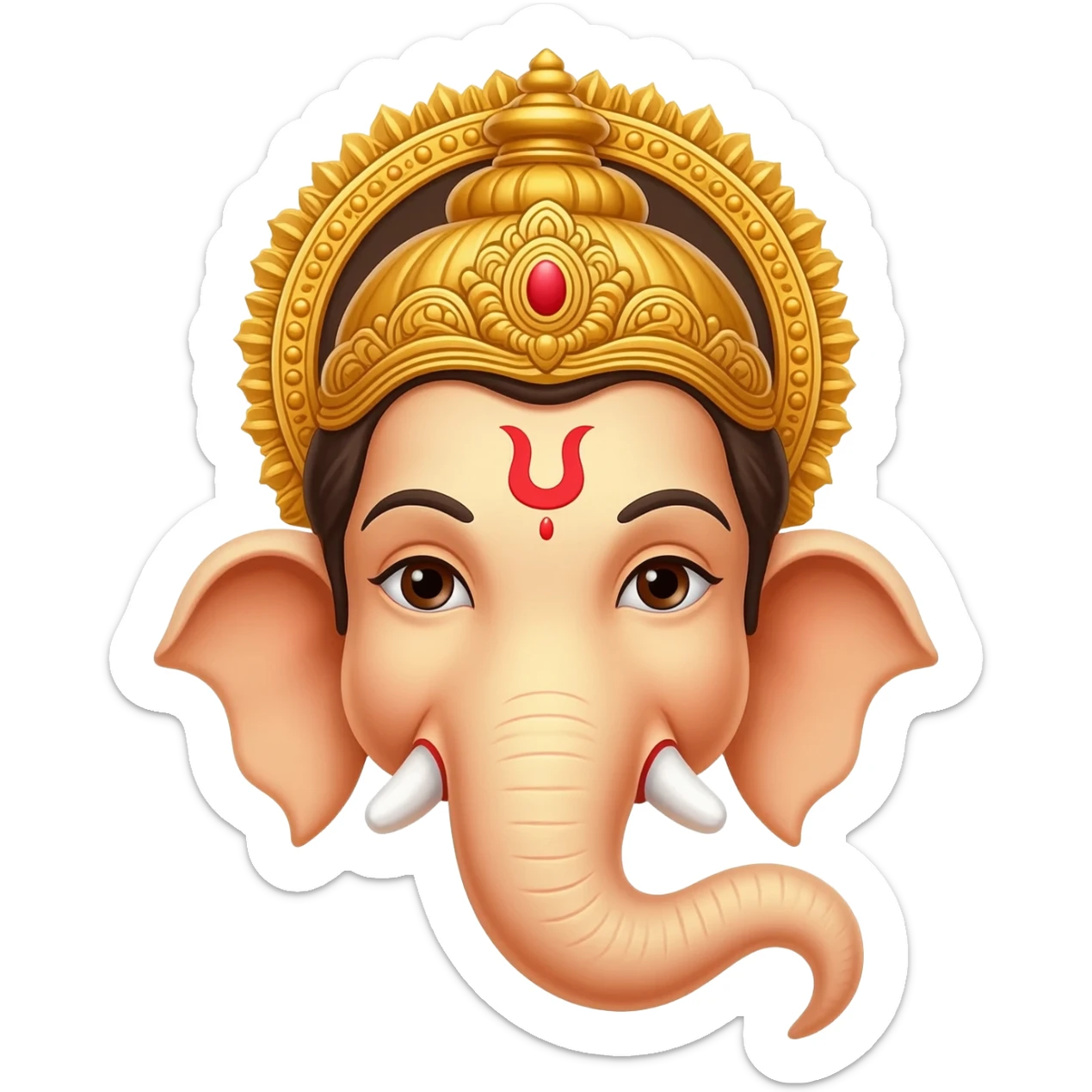 Lord ganesha valampuri sticker