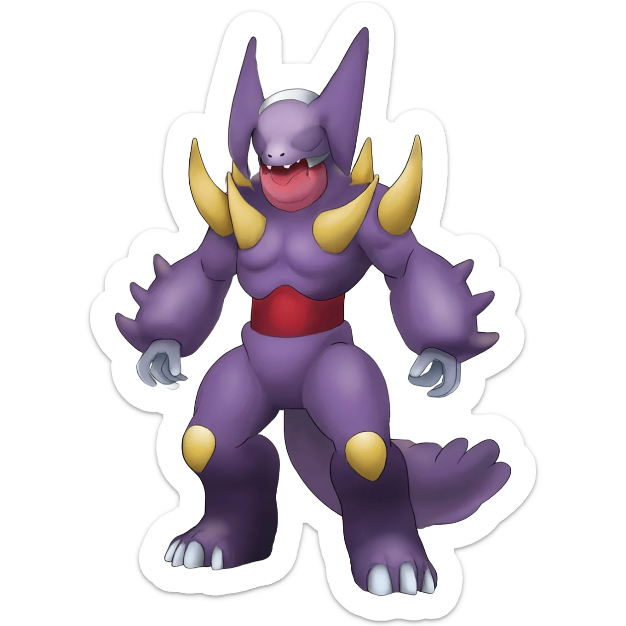 Meloetta-Litten-Houndoom-Guilmon-Darkrai-Pokémon-Fakémon-fusion-hybrid-creature sticker