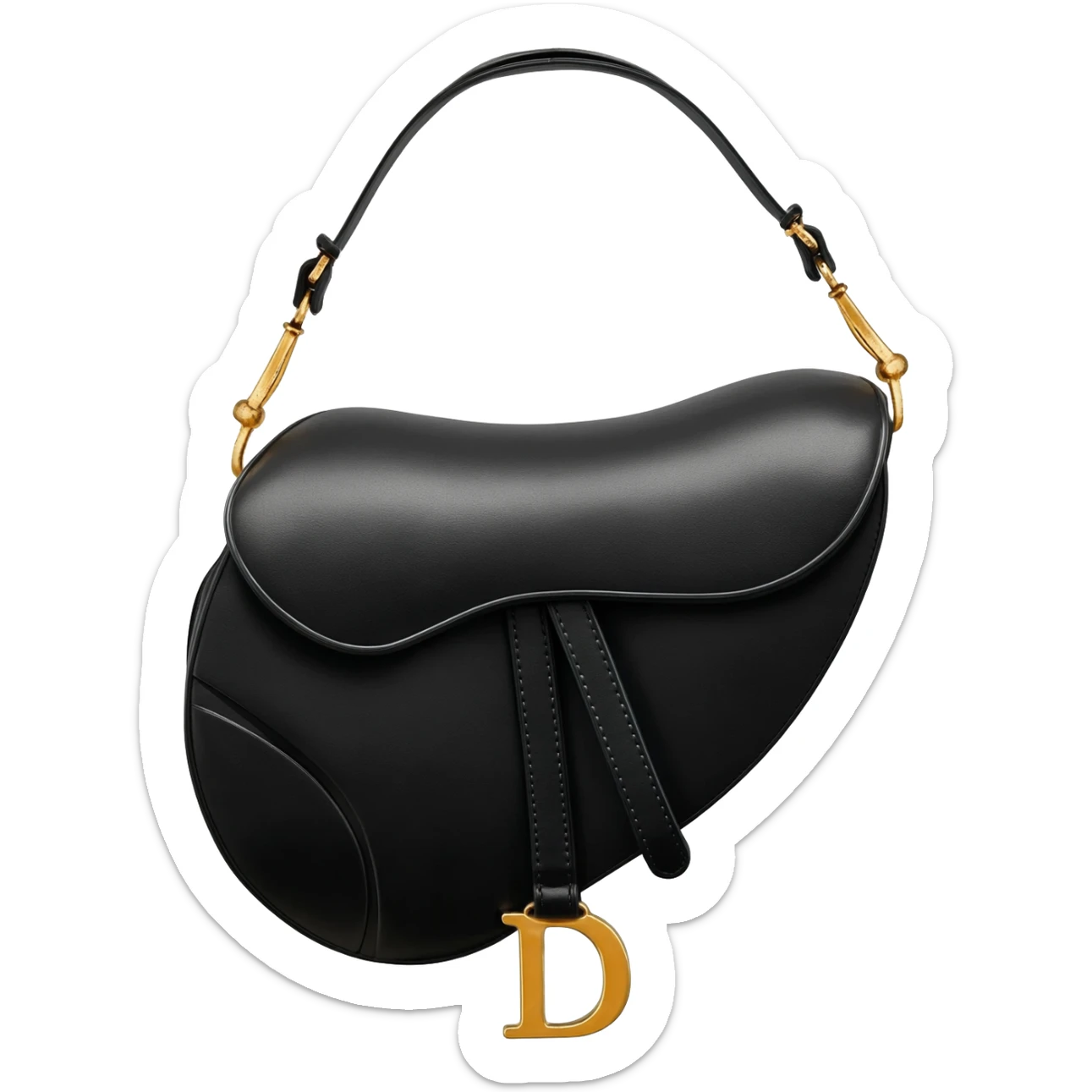 dior black saddle bag sticker