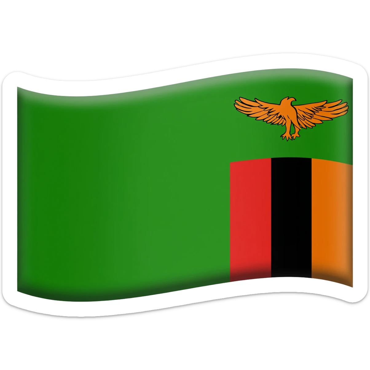 flag of Zambia sticker
