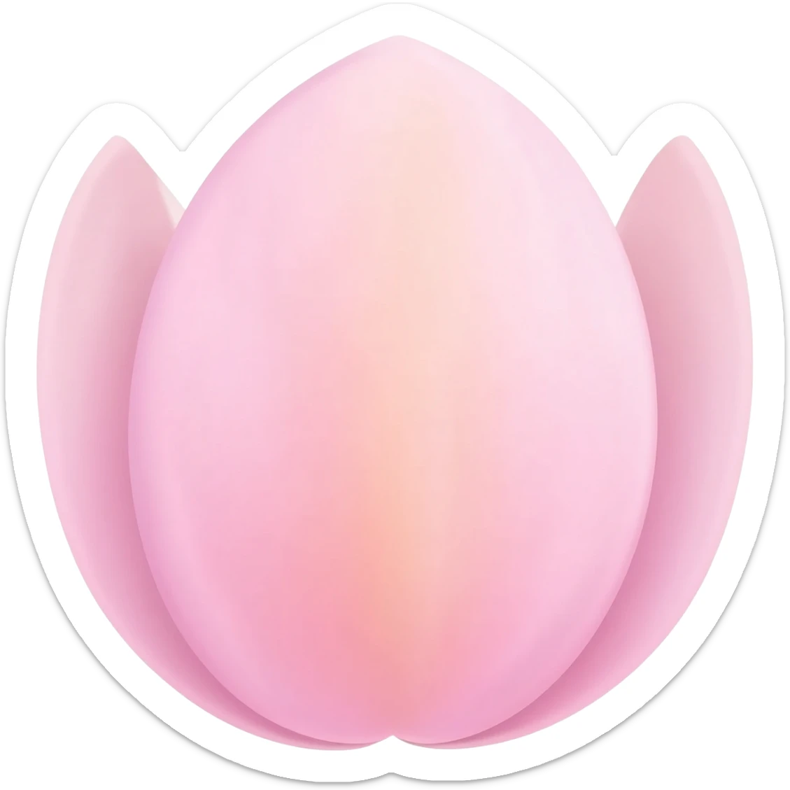 Pastel flower petals sticker