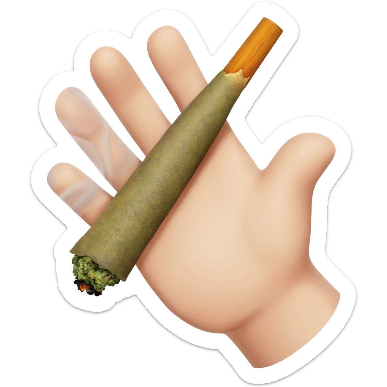 Weed joint sticker