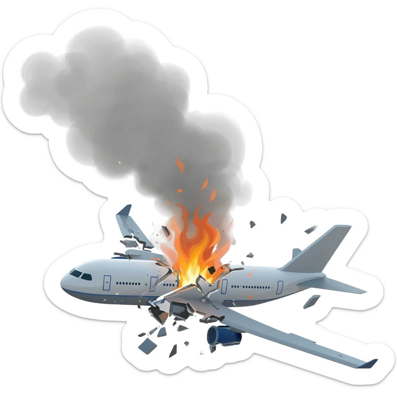 ✈️Head-on collision of planes✈️ sticker