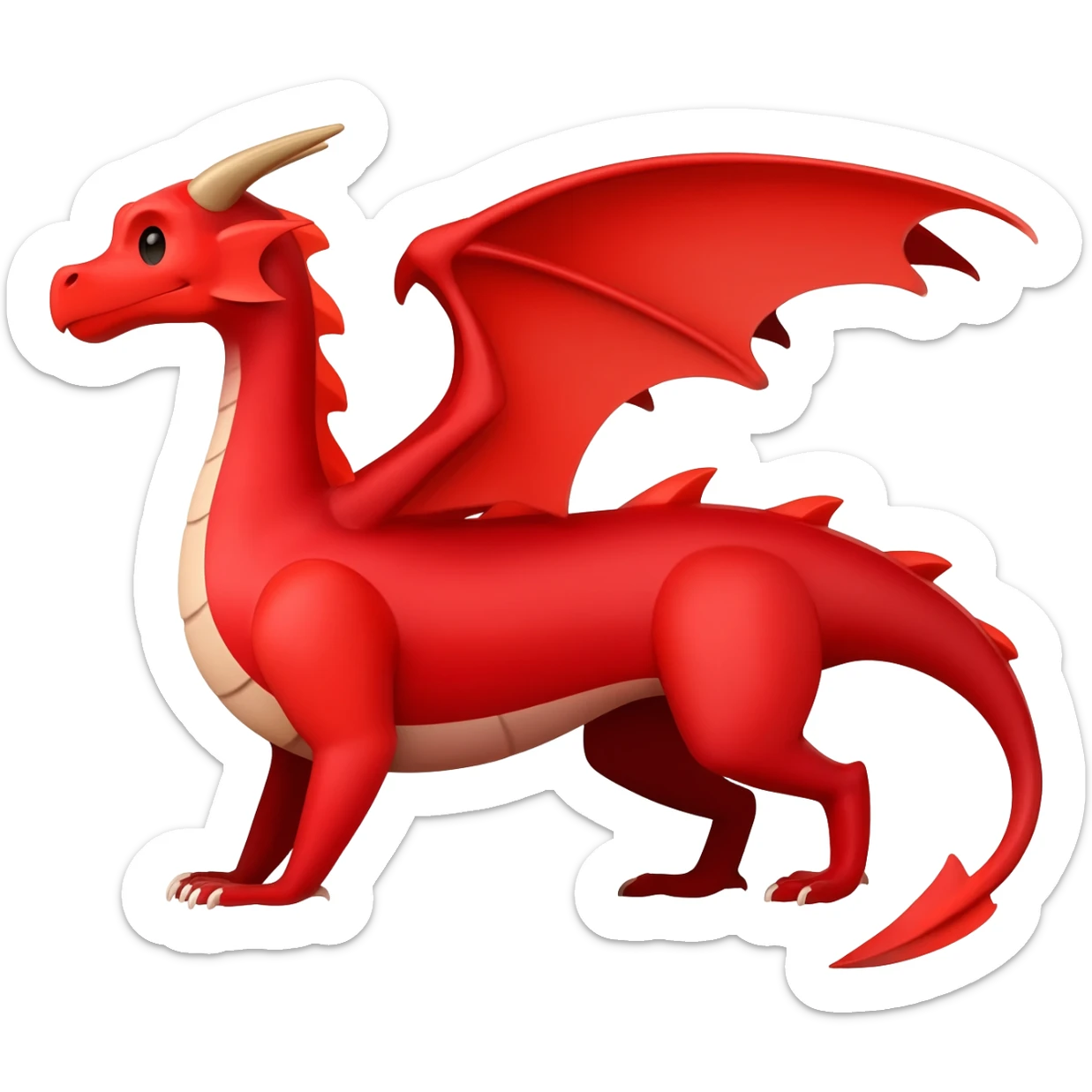 DRAGON ROJO sticker