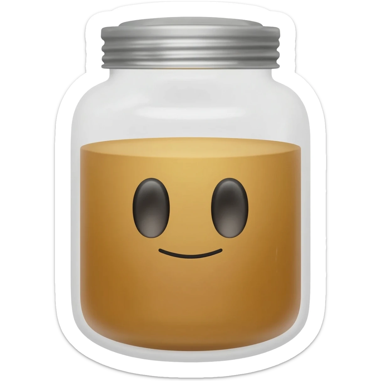 jar with face sticker