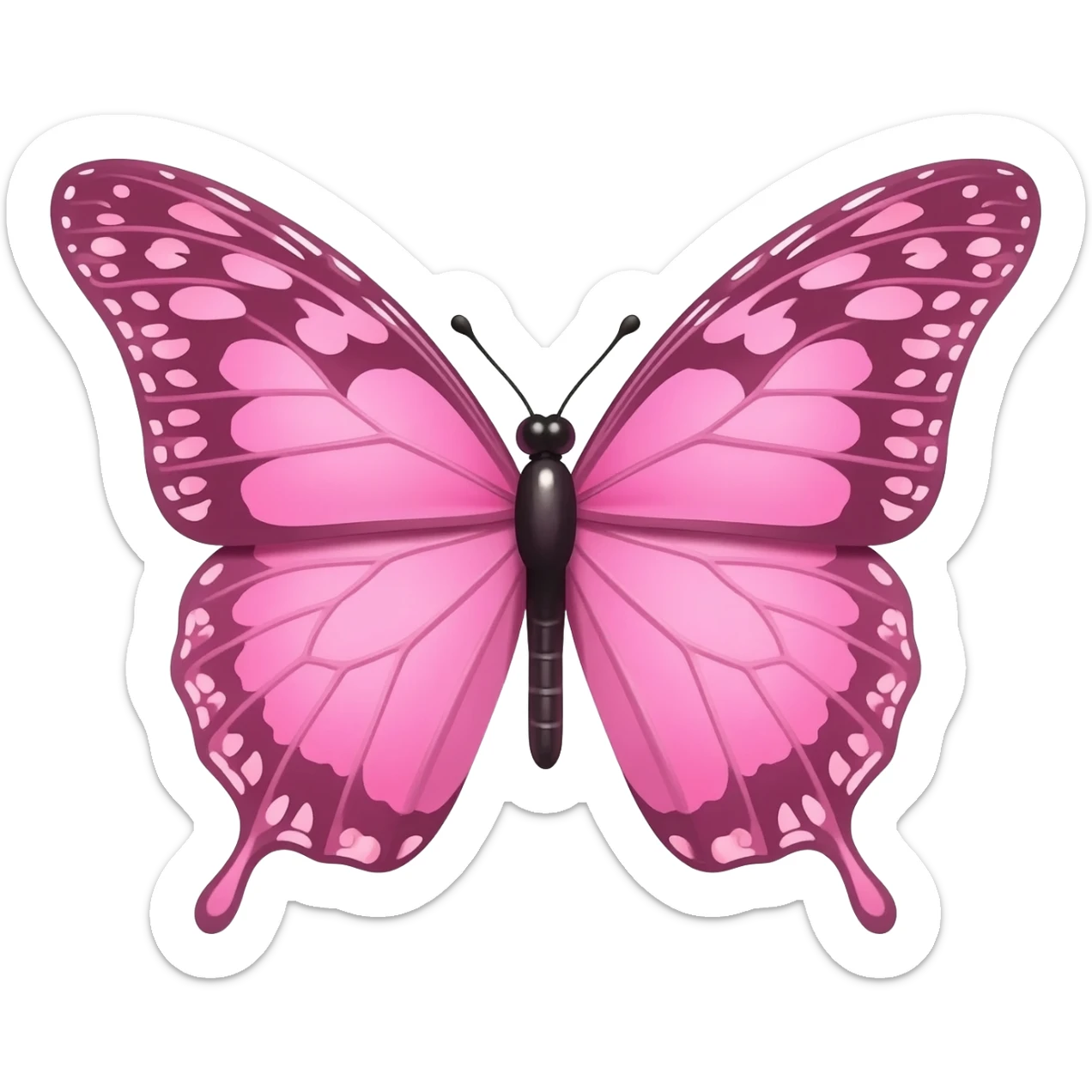 Borboleta rosa sticker