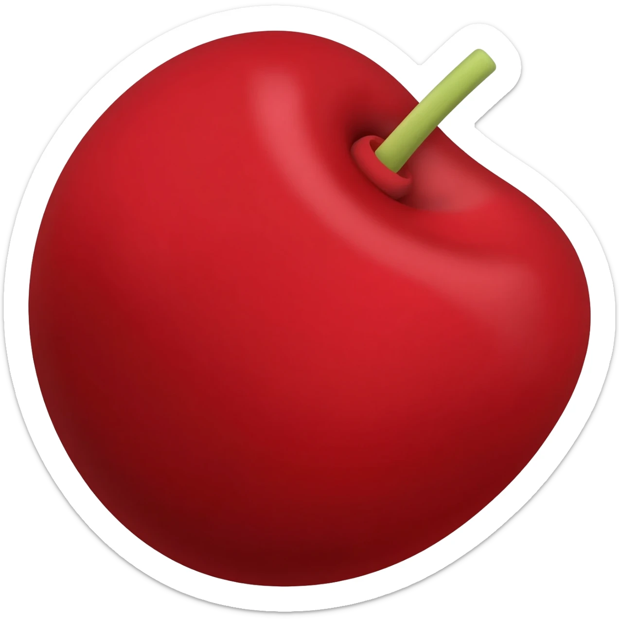 cherry red sticker