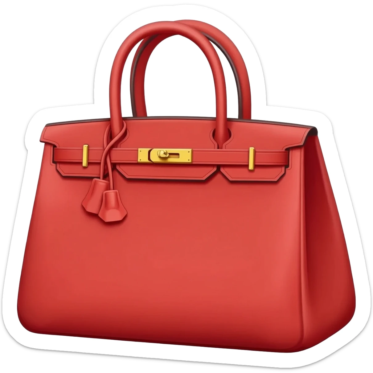 red hermes bag sticker