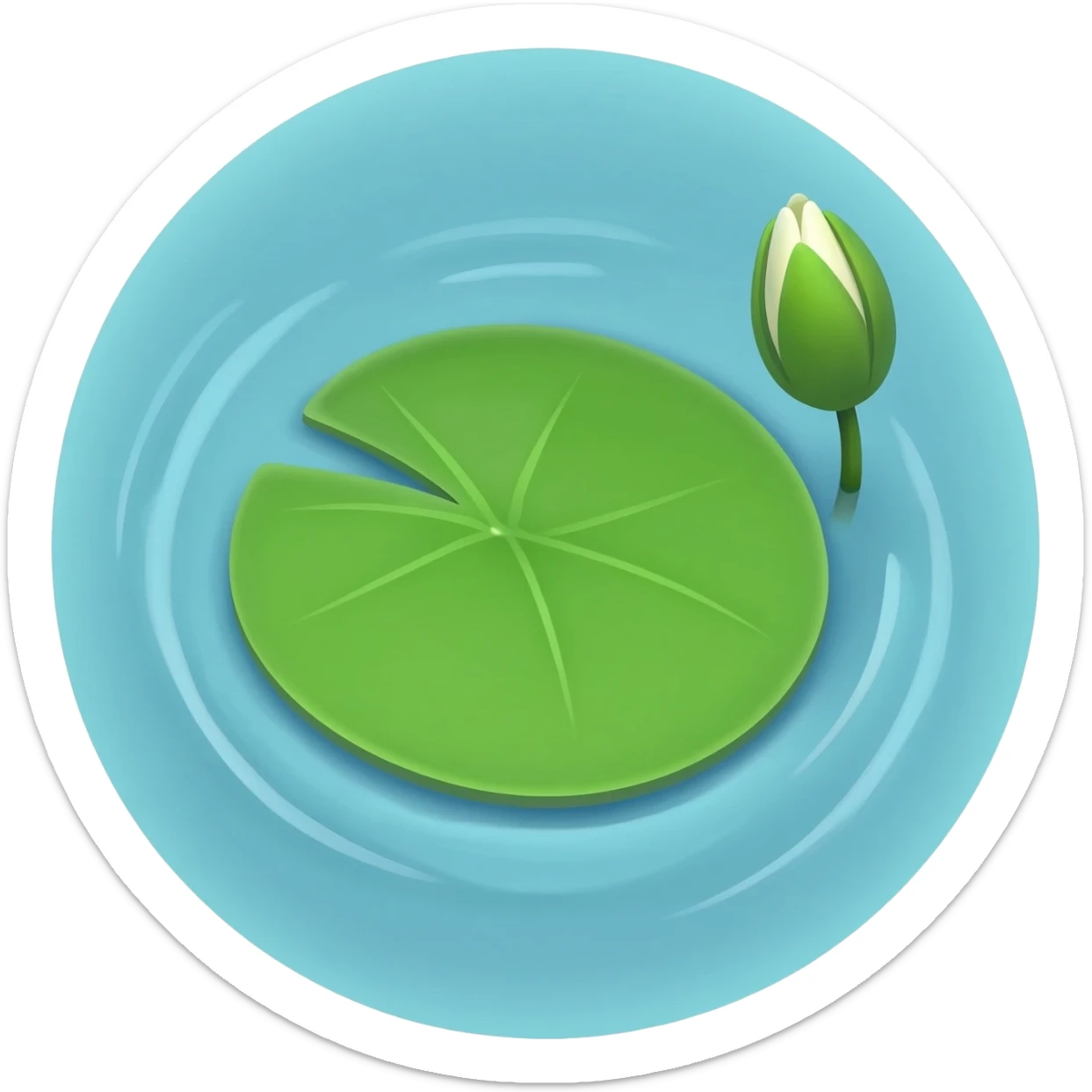 lily pad sticker