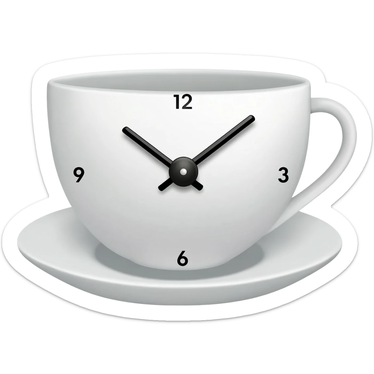 Clock that tea sticker