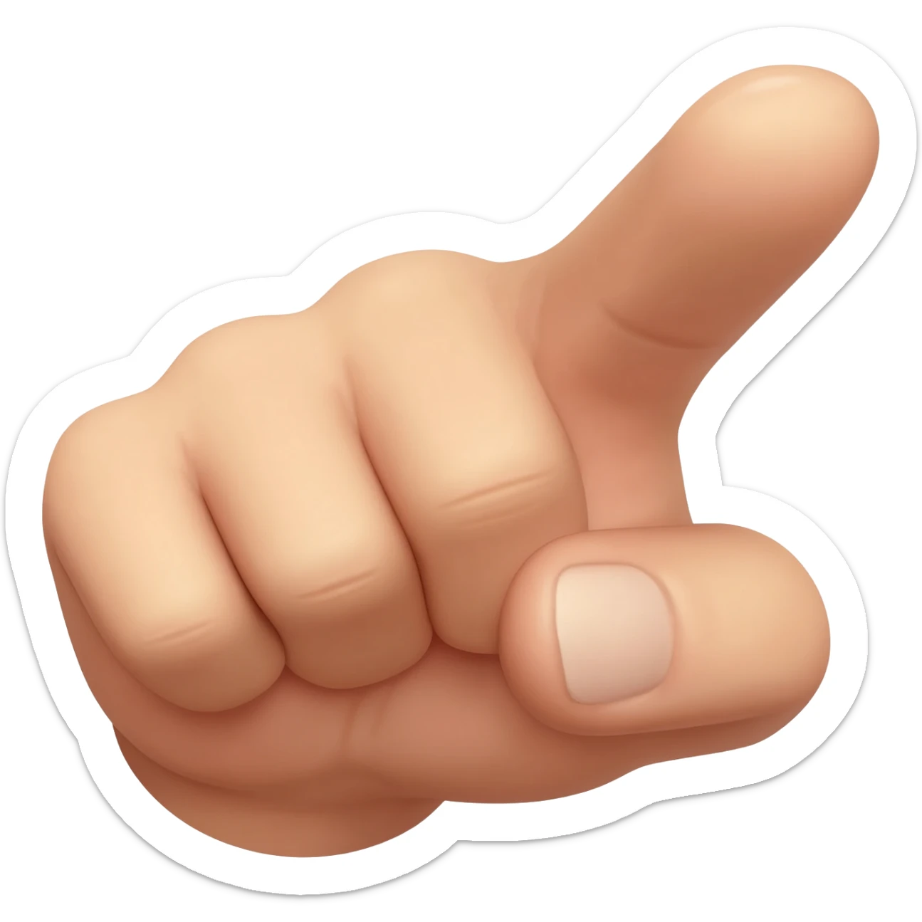 angry finger point sticker