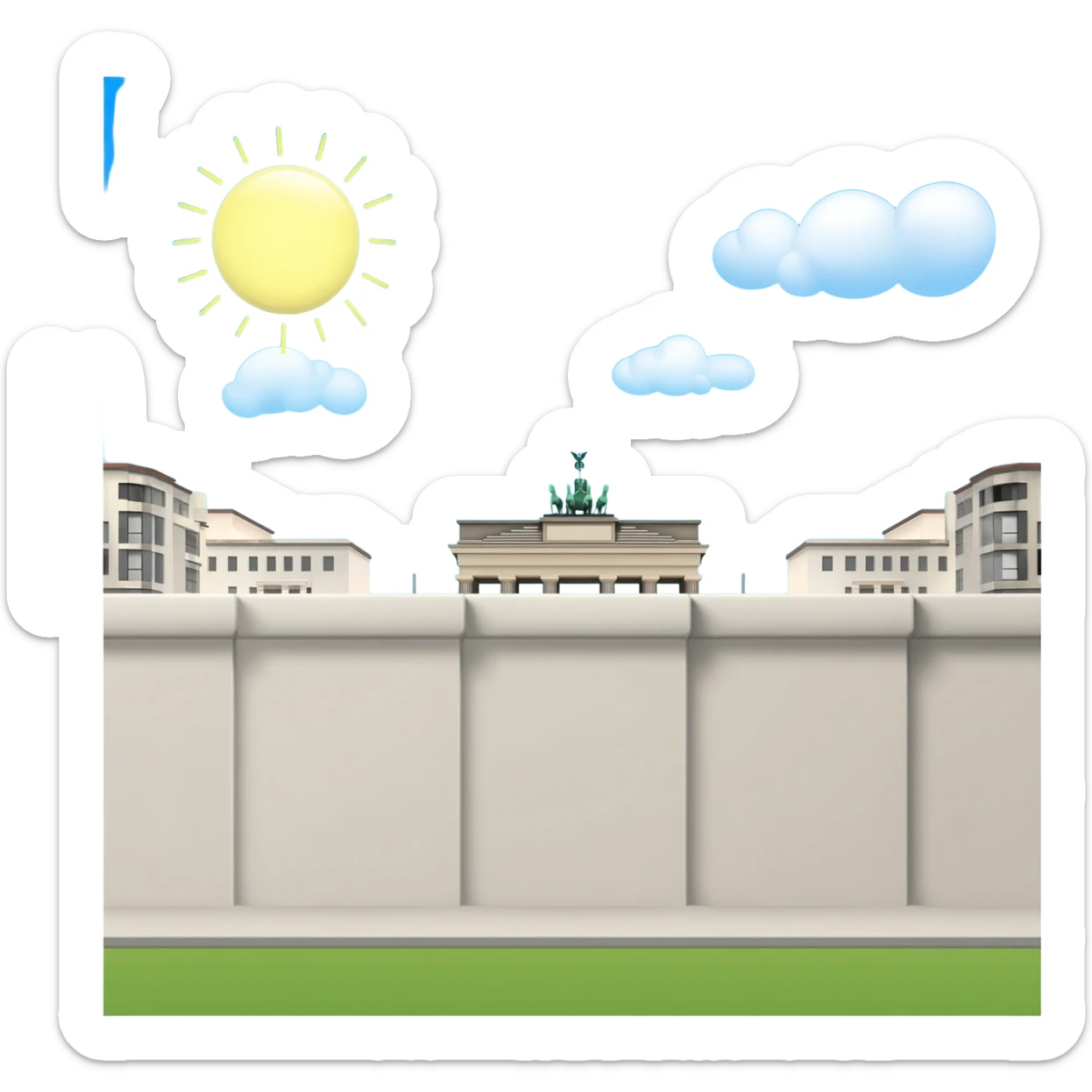 berlin wall sticker