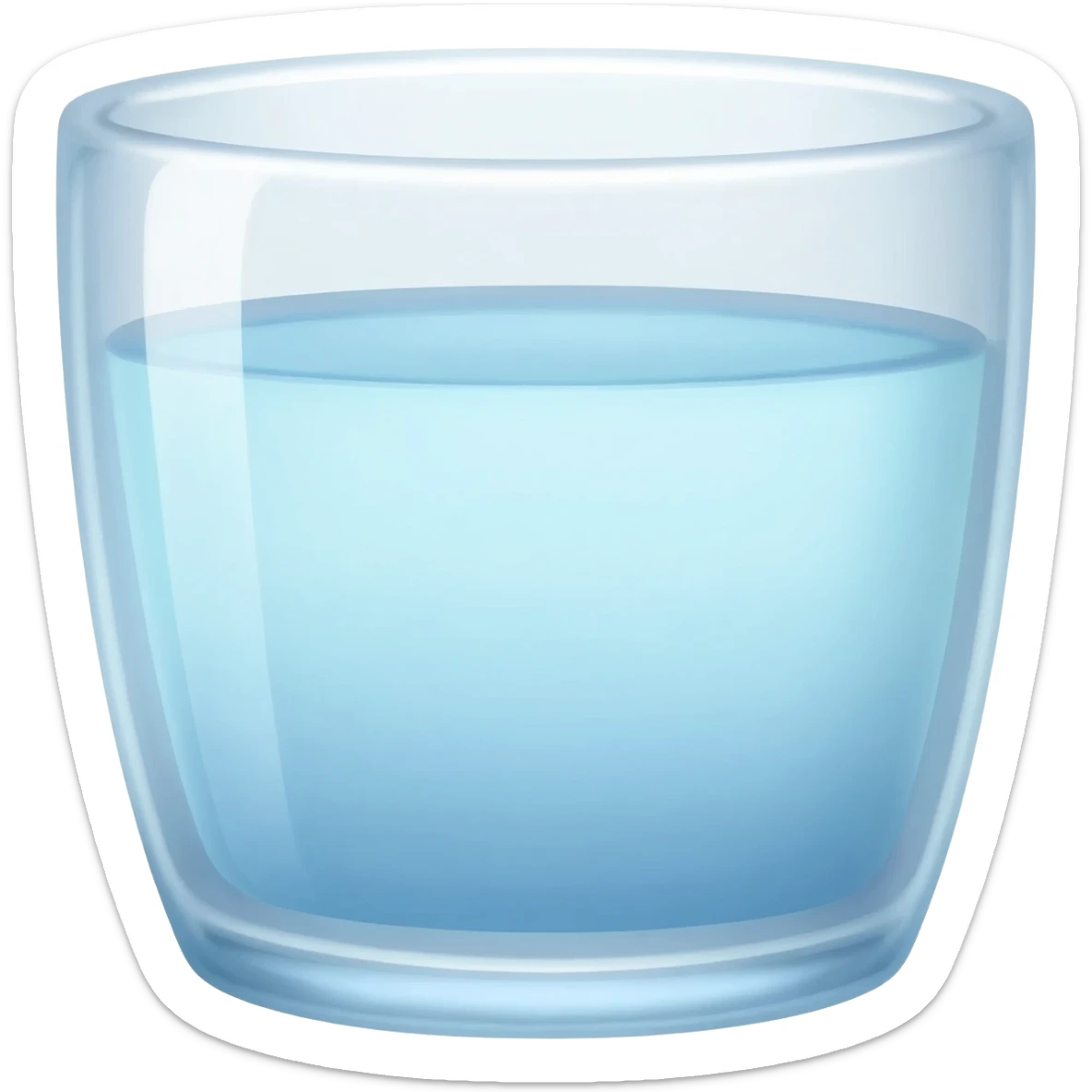 Glass of water emoji sticker