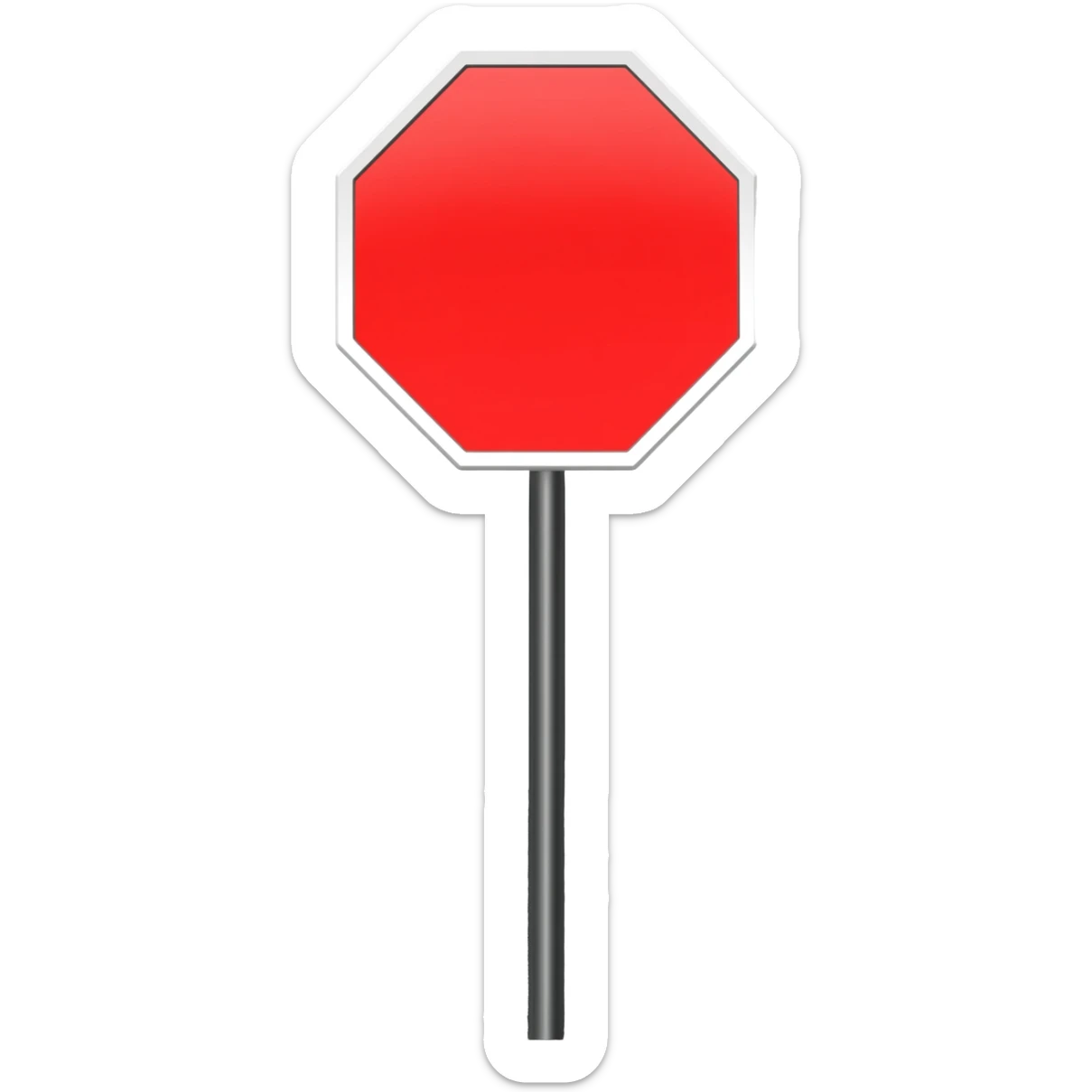 road Stop Sign sticker