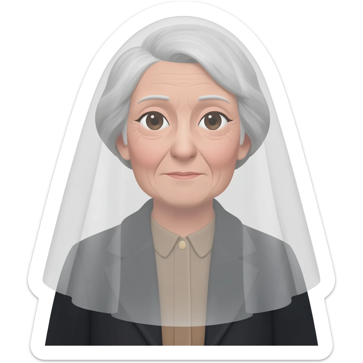 emoji dune grand mere voilee sticker