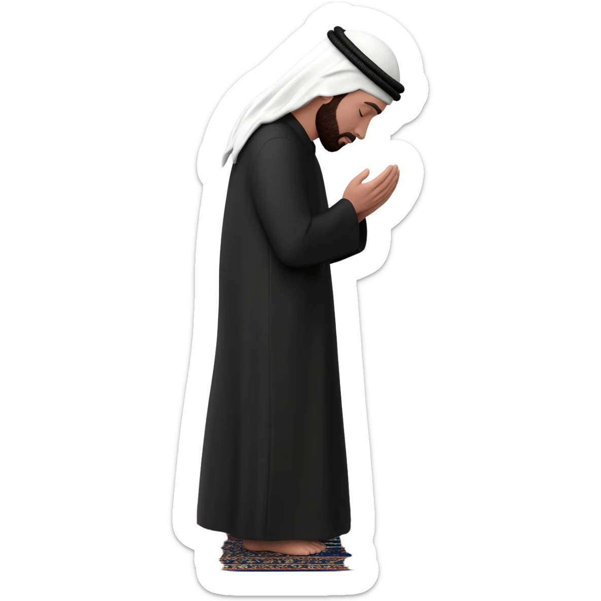 muslim pray sticker