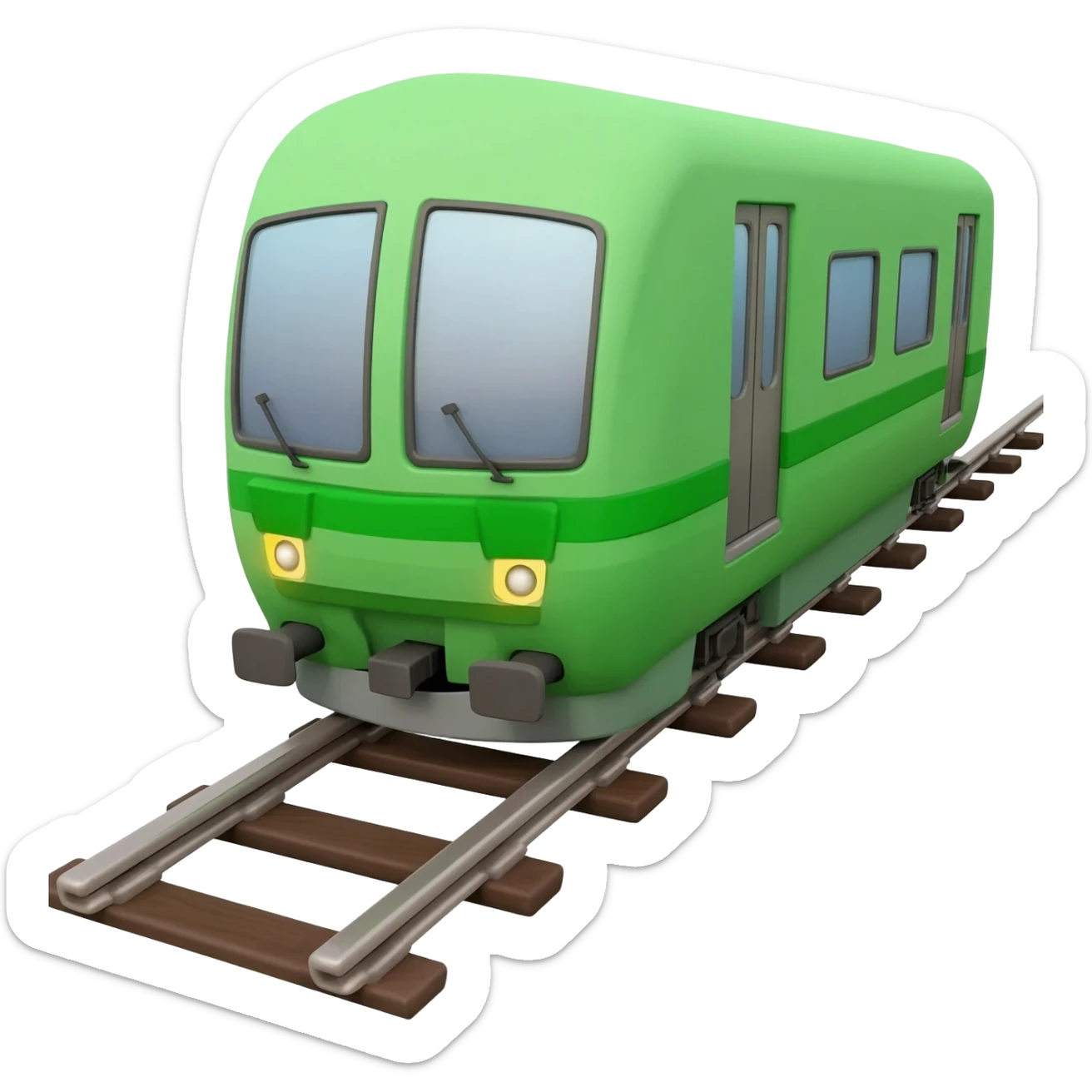 green train sticker