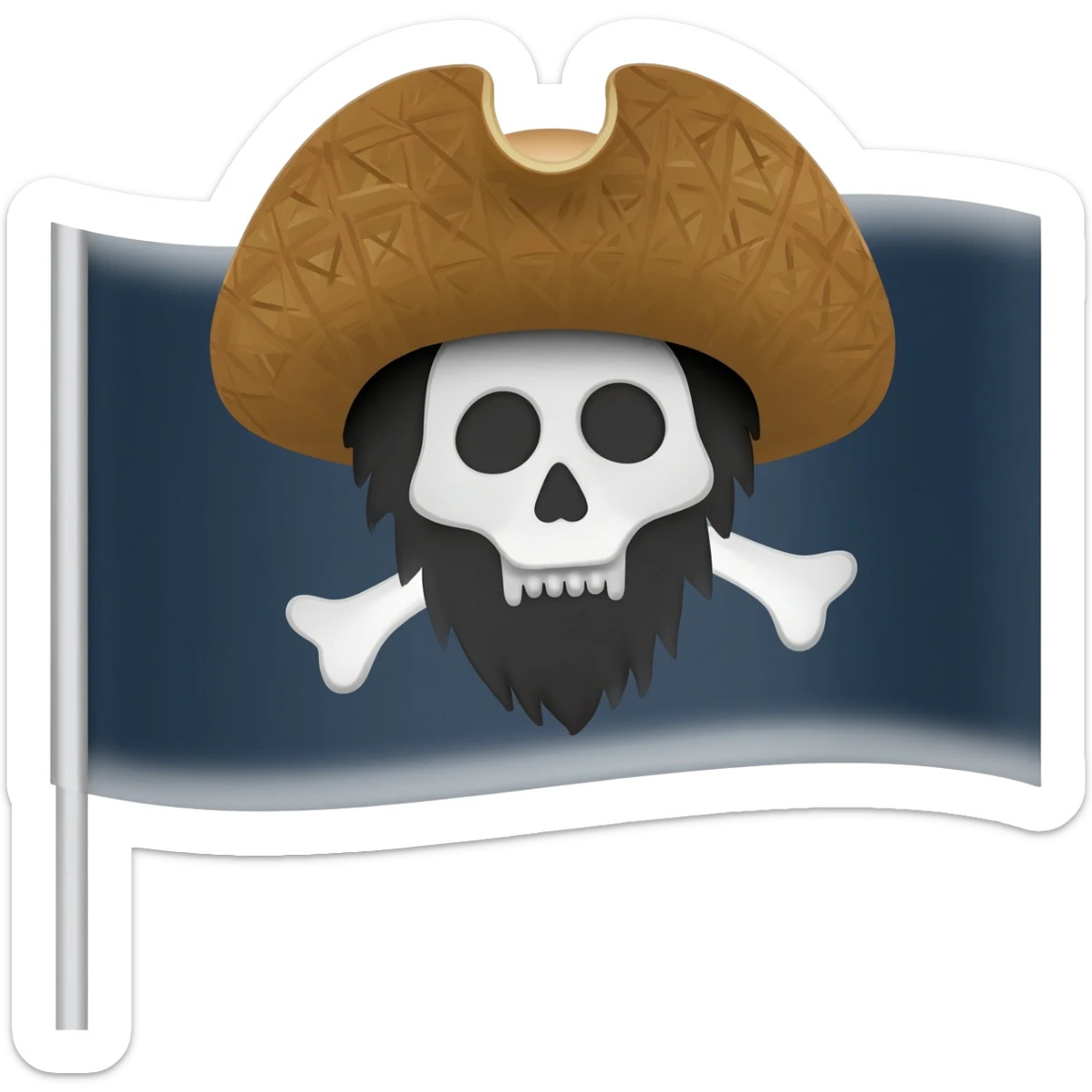 Straw hat pirates flag sticker