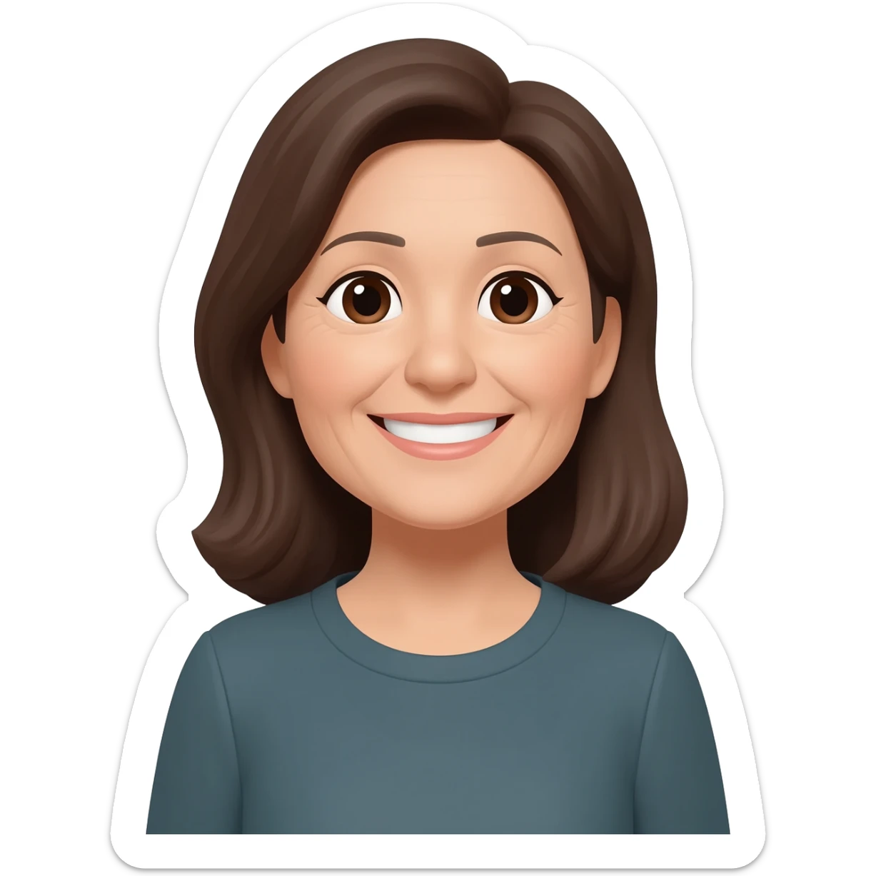 Middle aged pleasant woman sticker