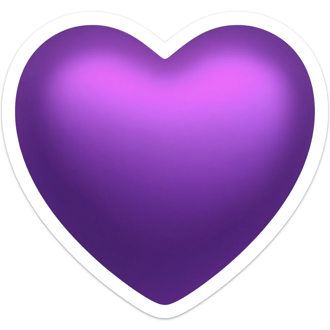 Purple heart sticker