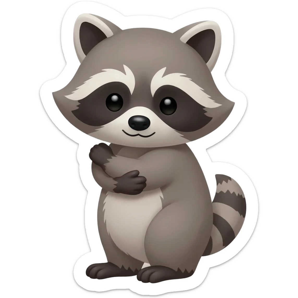 Cute Racoon Hug sticker
