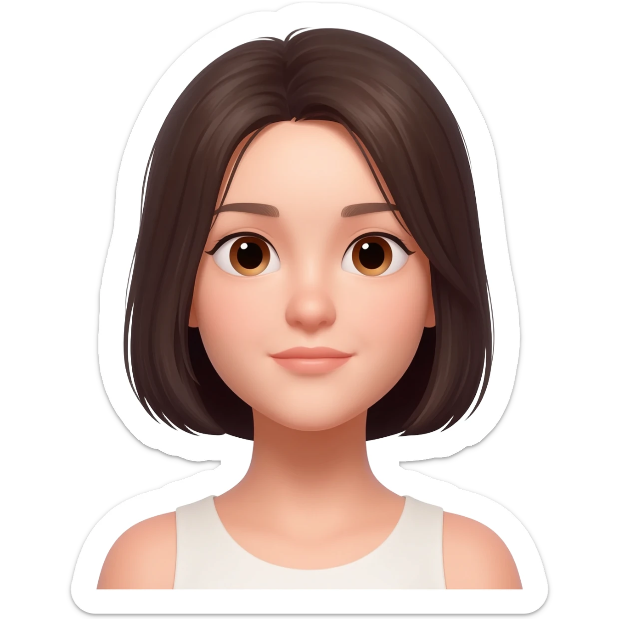 Beautiful girl sticker