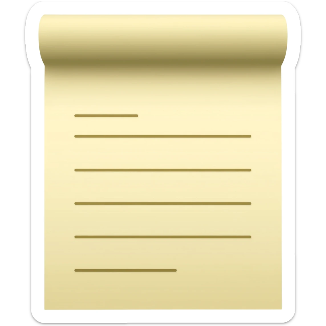 written business plan on paper document sticker