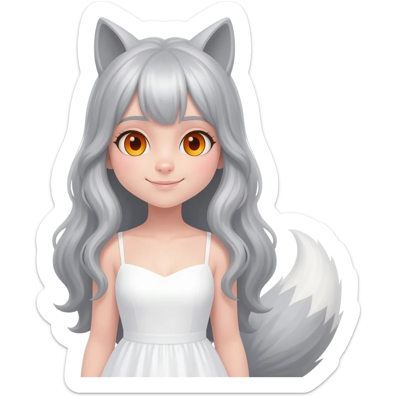 Fox girl sticker