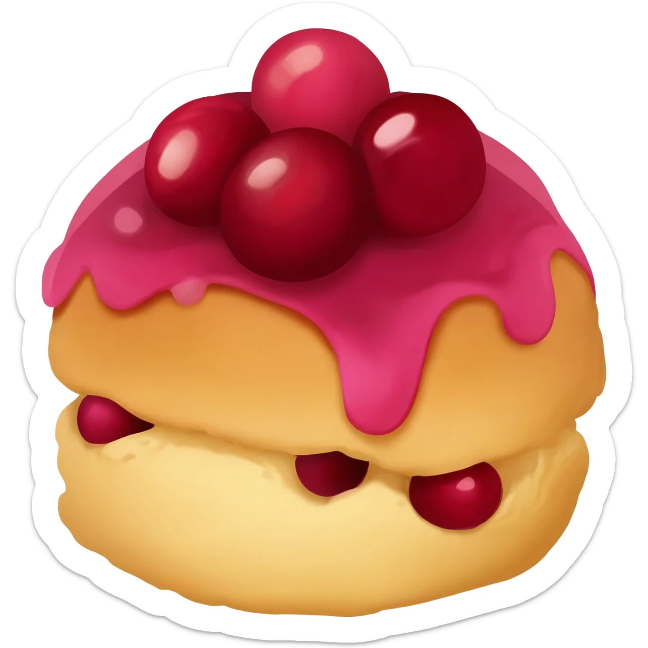 Cranberry scone sticker