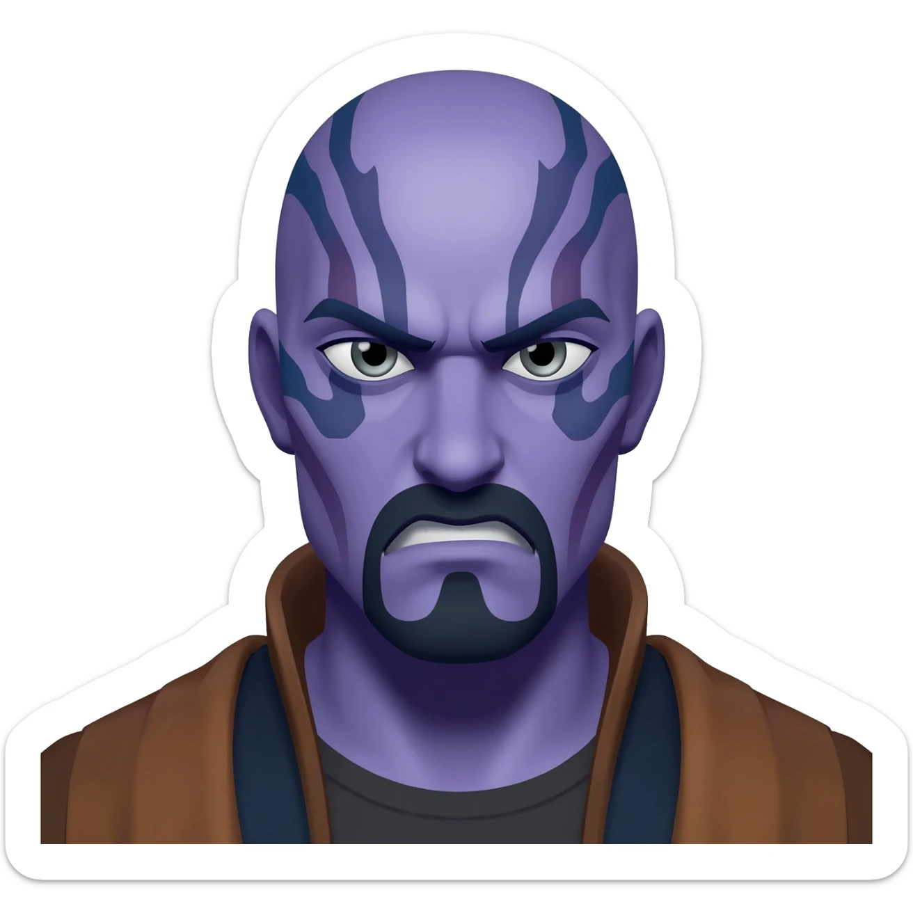 assaj ventress angry sticker