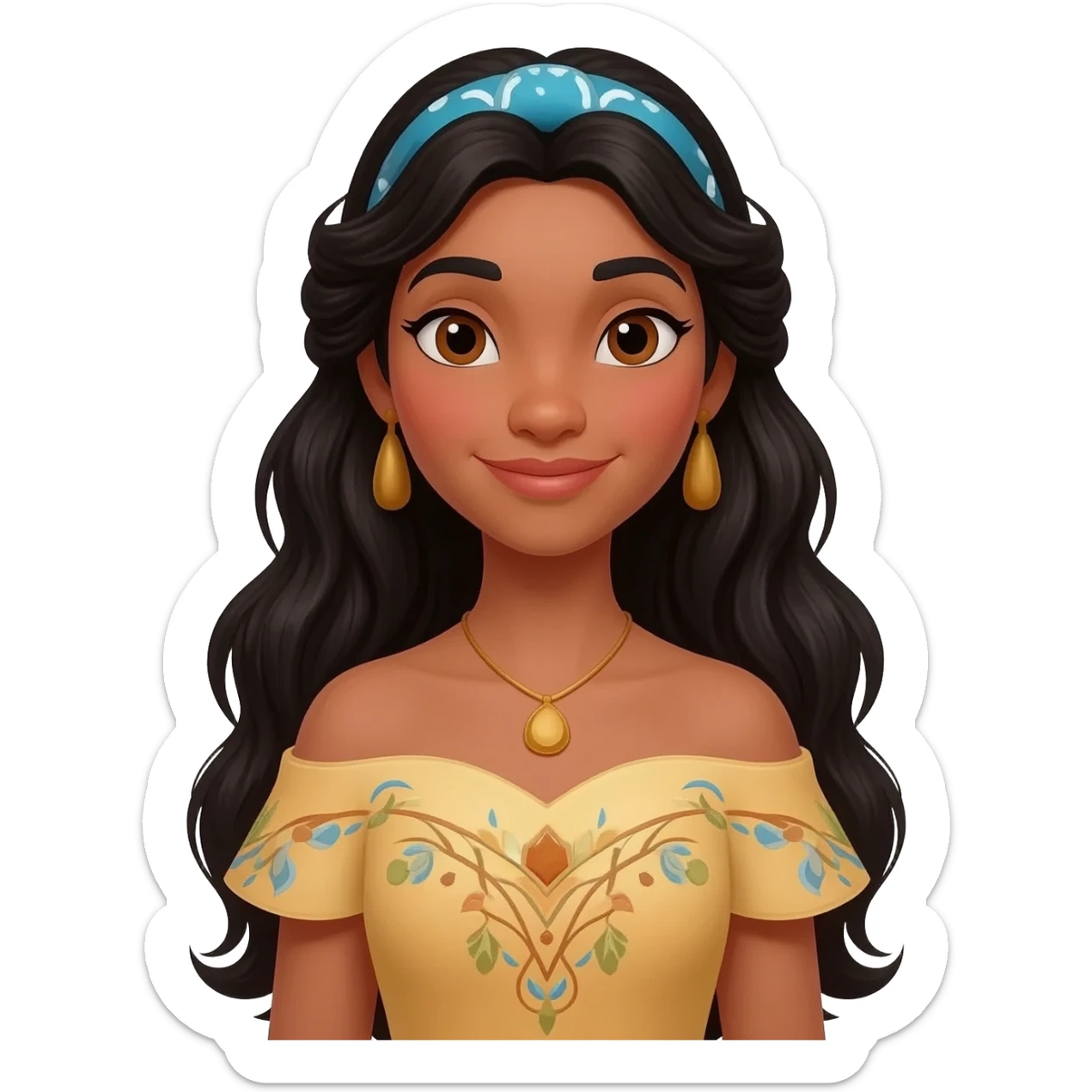 Disney princess esmerelda dress sticker