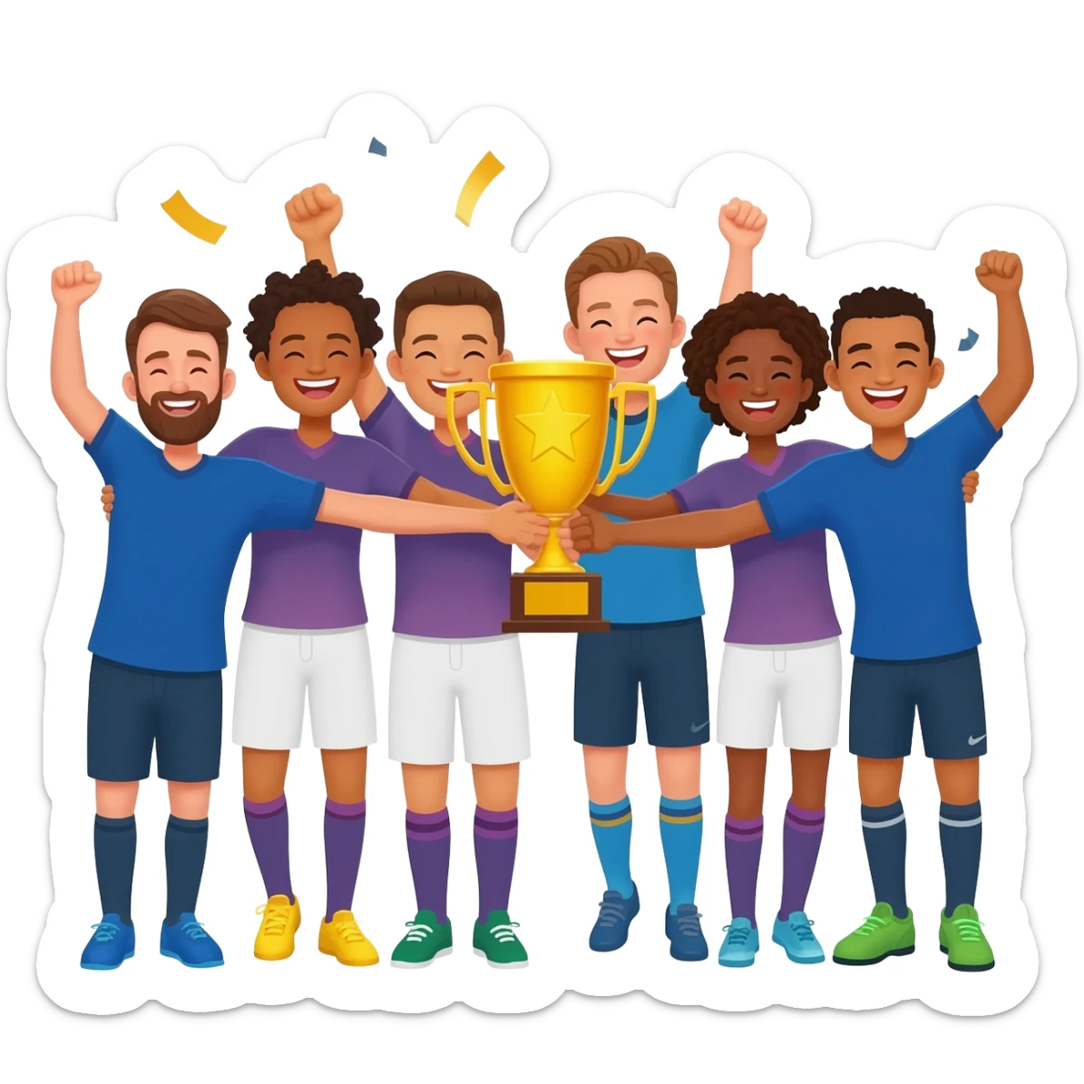 One team: We all have individual goals and reasons for being here, but we never forget we’re playing the same game. When one of us wins, we all win, and we have fun while doing it. sticker