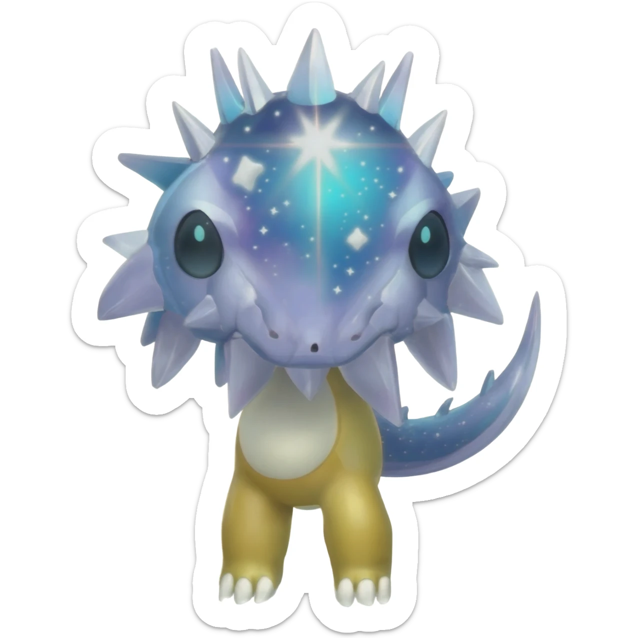 Shiny Starry Wishy Washy Nargacuga-Silvally-Absol-Digimon-fusion sticker
