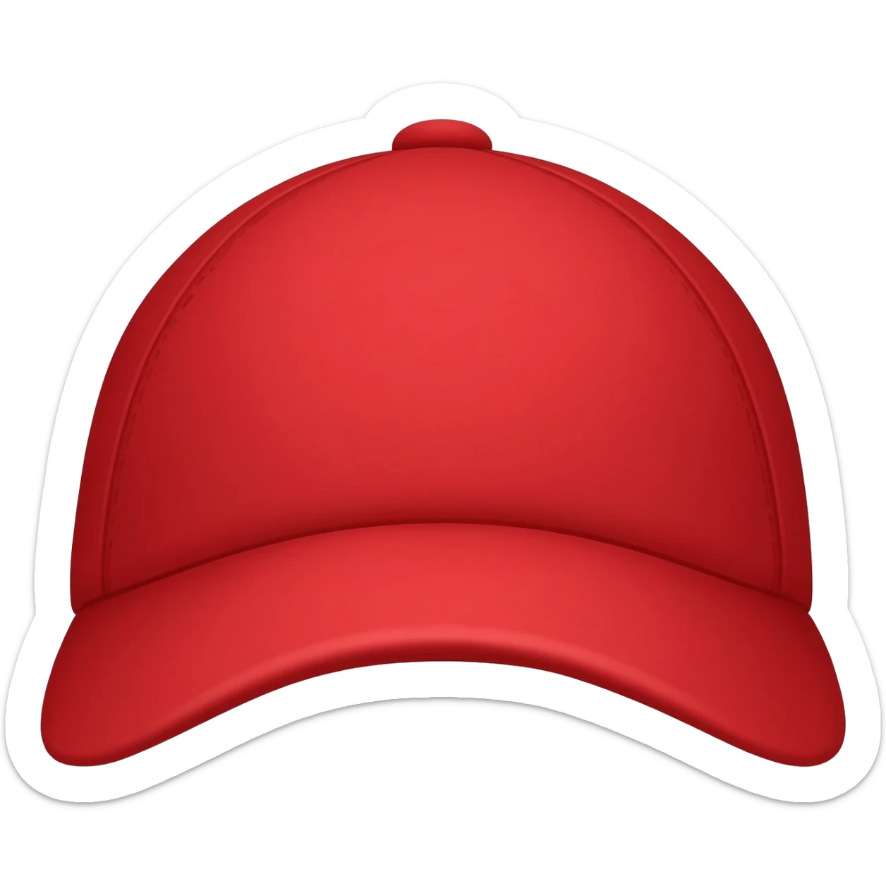 red baseball cap sticker