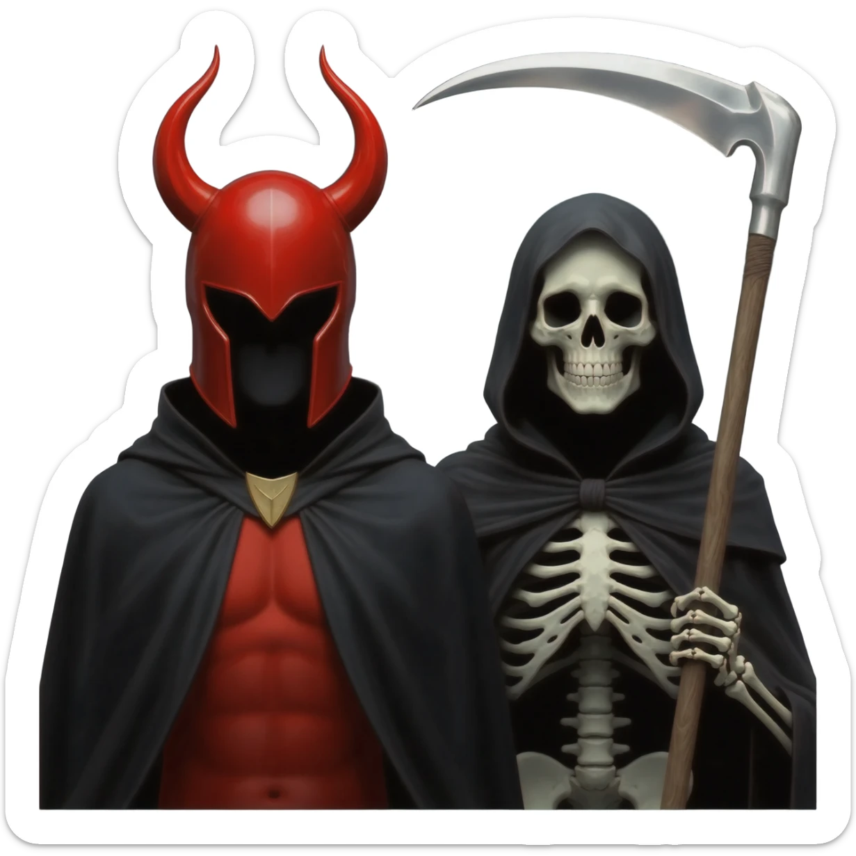 the devil and death and opscure sticker