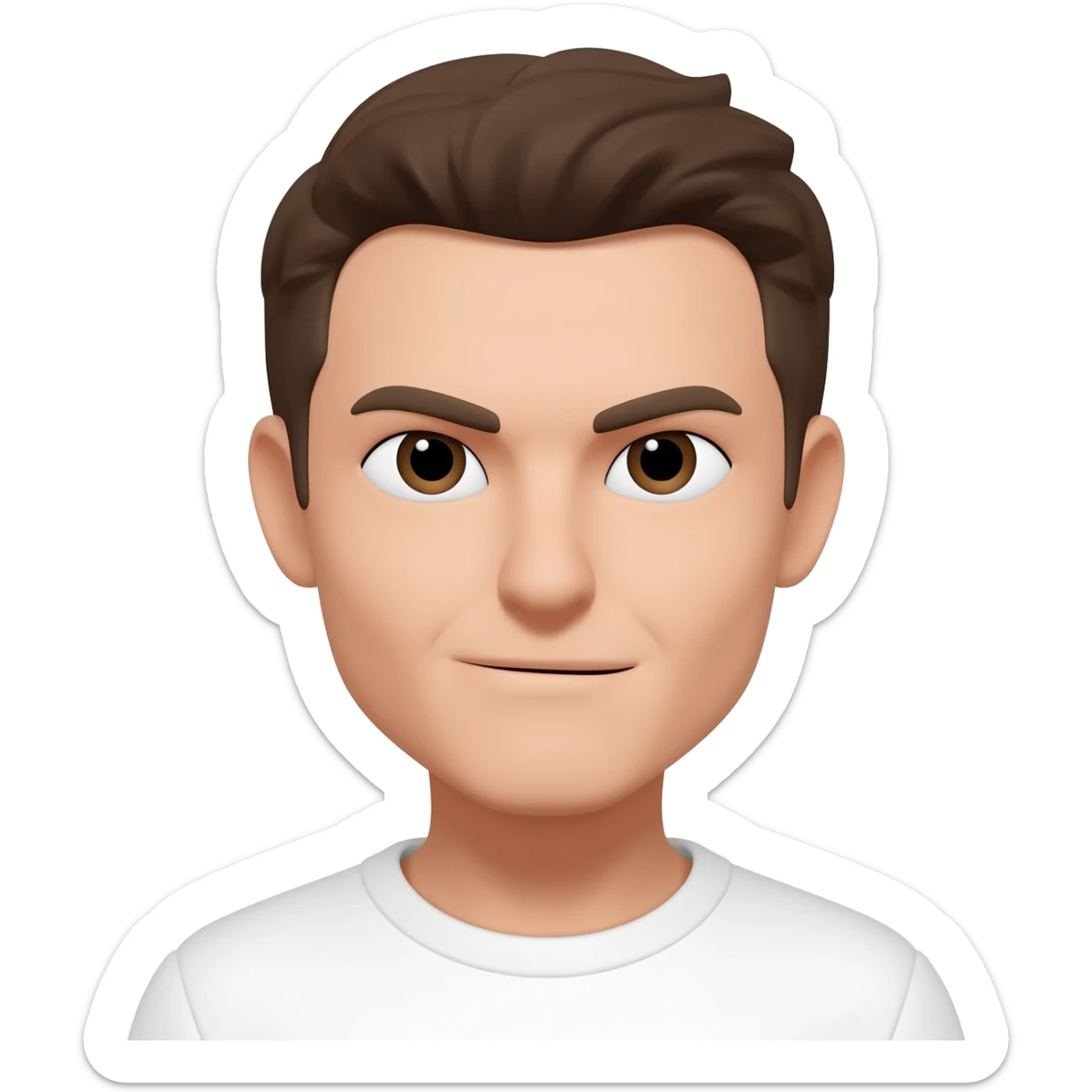 Pride arched eyebrow smirk sticker