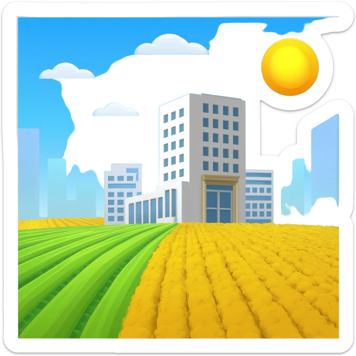 Farm city office sticker