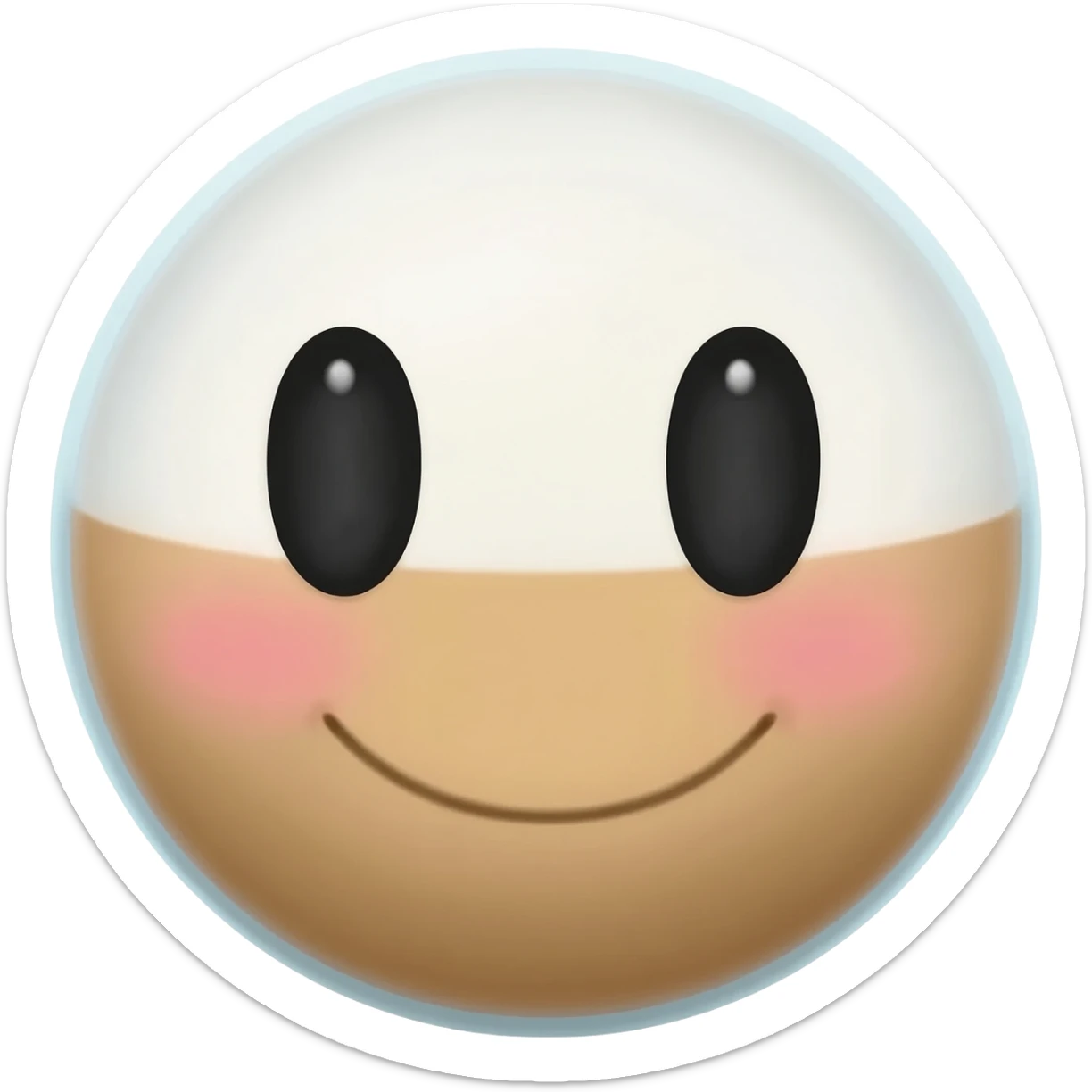 agua de horchata con manos, piernas y ojos amigbale sticker