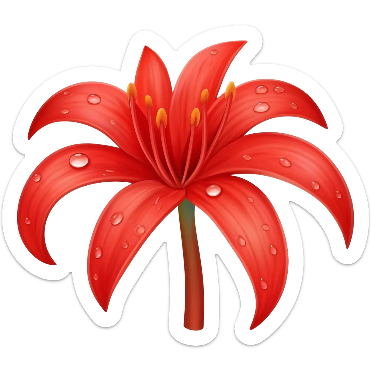 Red spider lily in tokyo ghoul style sticker